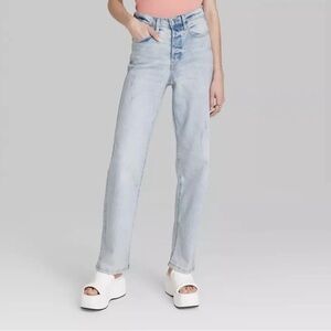 Light Blue Women's Jeans super high-rise straight size 12